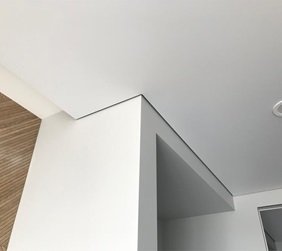 натяжные потолки с теневым профилем