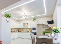 натяжные потолки на кухню